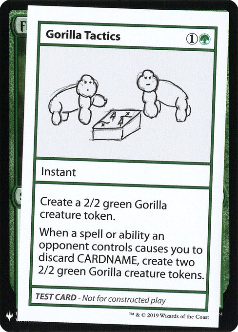 Gorilla Tactics (Mystery Booster Playtest Cards 2019 #76)