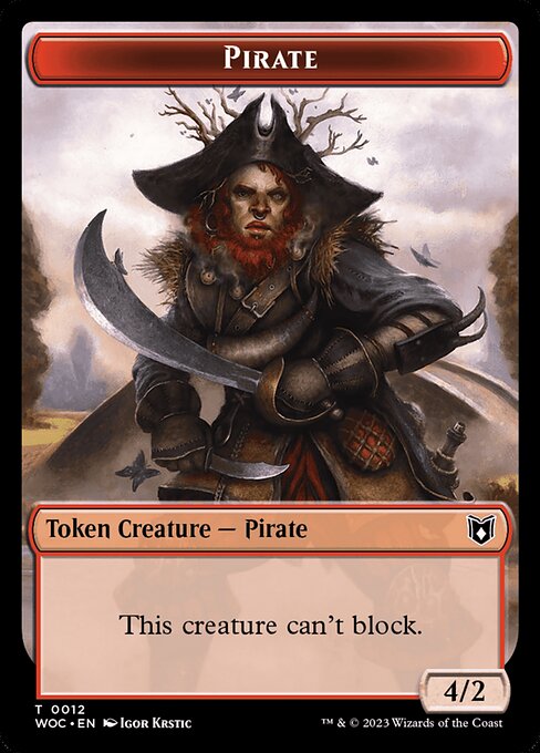 Pirate (Wilds of Eldraine Commander Tokens #12)