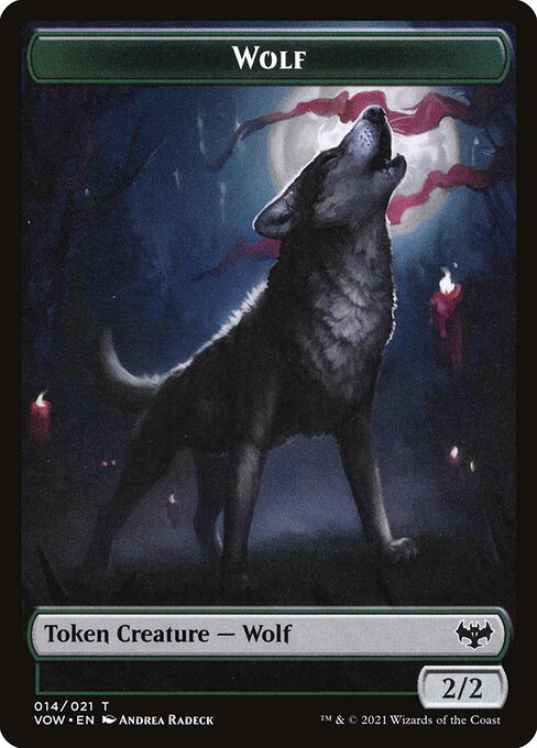 Wolf (Innistrad: Crimson Vow Tokens #14)