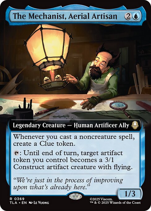 The Mechanist, Aerial Artisan magic the gathering card art