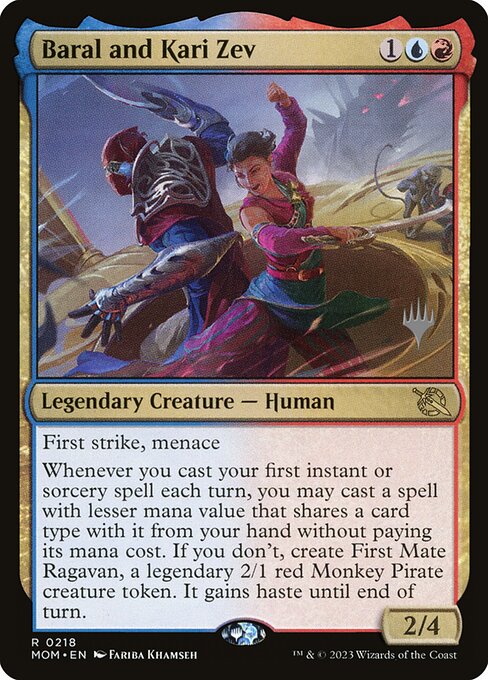 Baral and Kari Zev (March of the Machine Promos #218p)