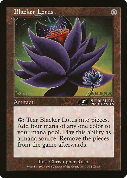 Blacker Lotus (Oversized League Prizes #47)