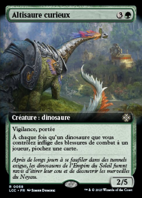 Curious Altisaur (The Lost Caverns of Ixalan Commander #58)