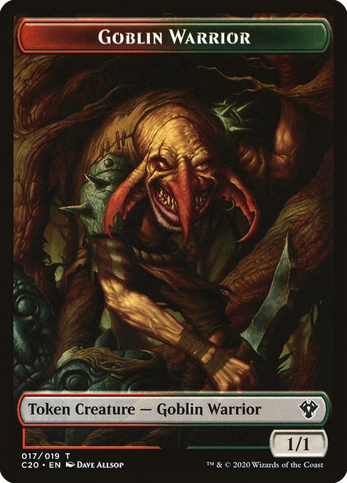 Goblin Warrior (Commander 2020 Tokens #17)