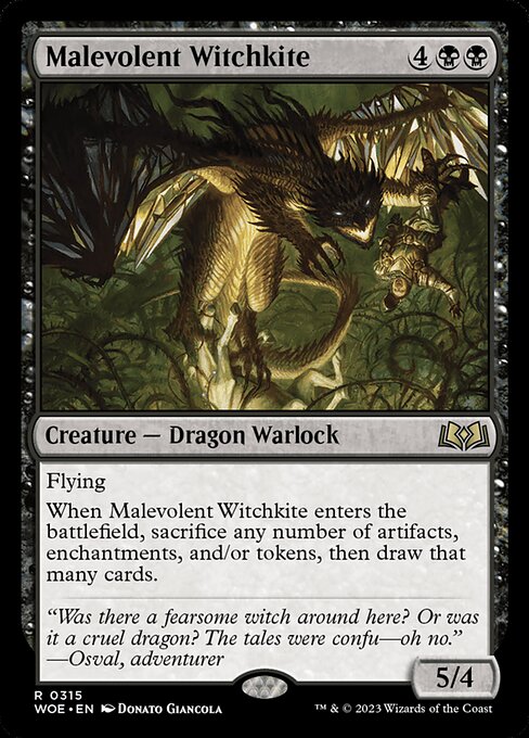 Malevolent Witchkite (Wilds of Eldraine #315)