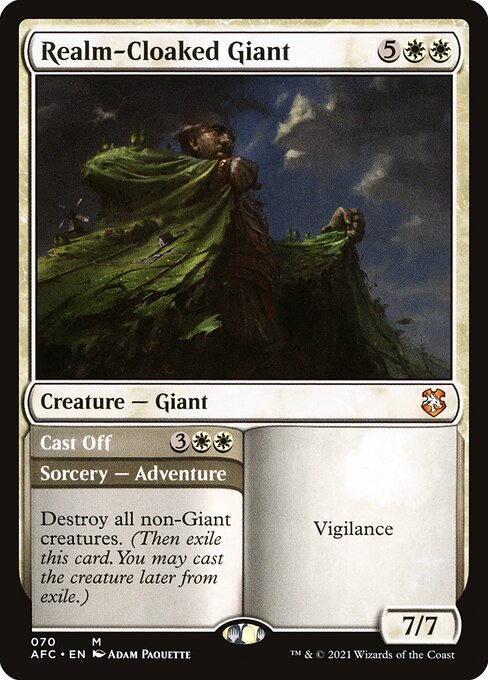 Realm-Cloaked Giant // Cast Off (Forgotten Realms Commander #70)