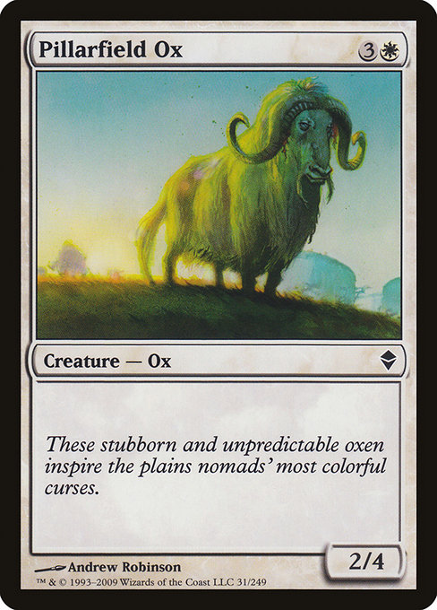 Pillarfield Ox (Zendikar #31)
