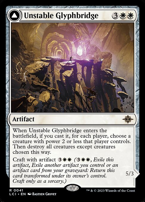 Unstable Glyphbridge // Sandswirl Wanderglyph card image