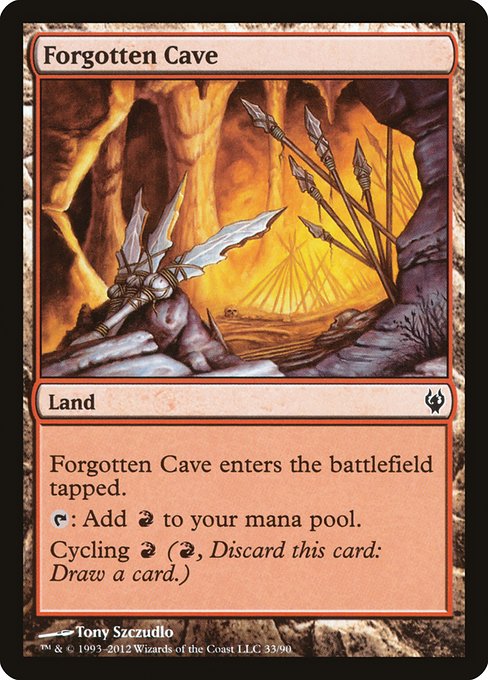 Forgotten Cave (Duel Decks: Izzet vs. Golgari #33)
