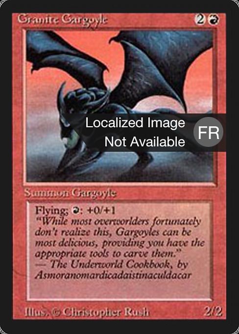 Granite Gargoyle (Foreign Black Border #156)