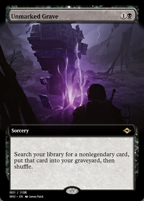 Unmarked Grave (Magic Online Promos #91263)