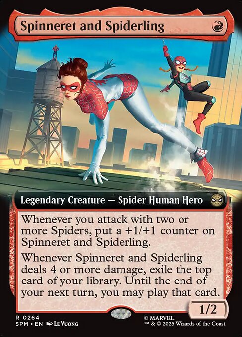 Spinneret and Spiderling magic the gathering card art