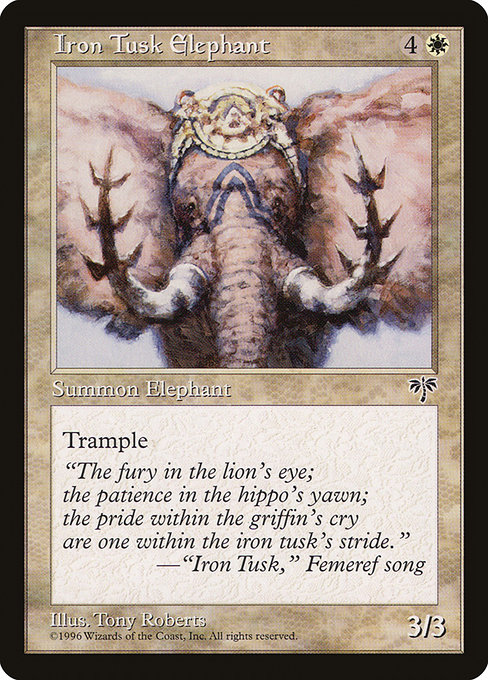 Eléphant aux défenses de fer|Iron Tusk Elephant