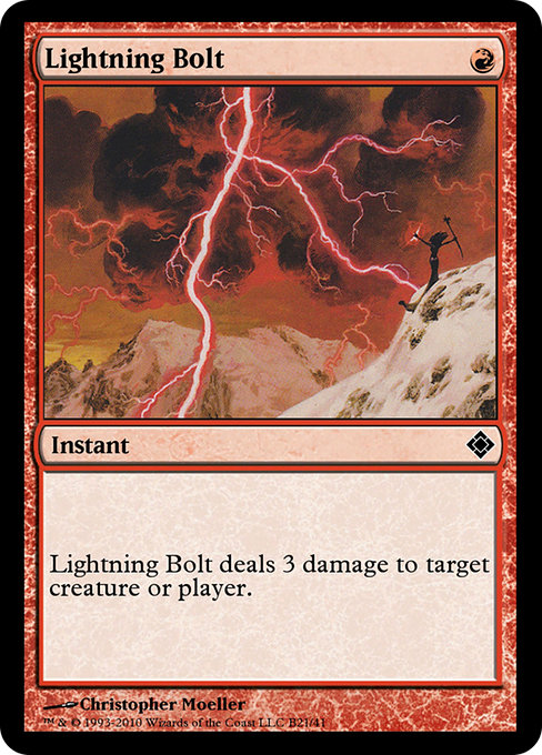 Lightning Bolt (Magic Online Theme Decks #B21)