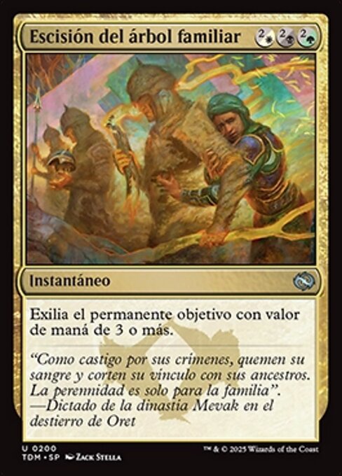 Escisión del árbol familiar