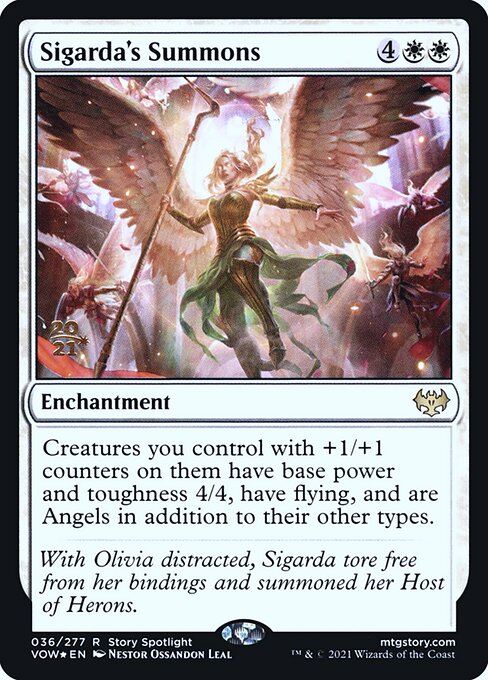 Sigarda's Summons (Innistrad: Crimson Vow Promos #36s)
