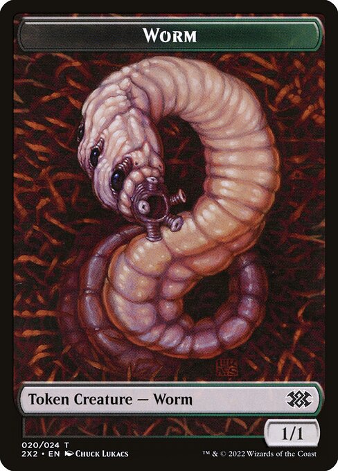 Worm (Double Masters 2022 Tokens #20)