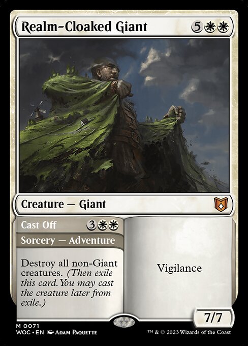 Realm-Cloaked Giant // Cast Off (Wilds of Eldraine Commander #71)