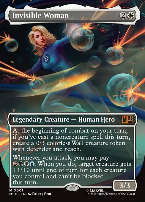 Invisible Woman magic the gathering card art