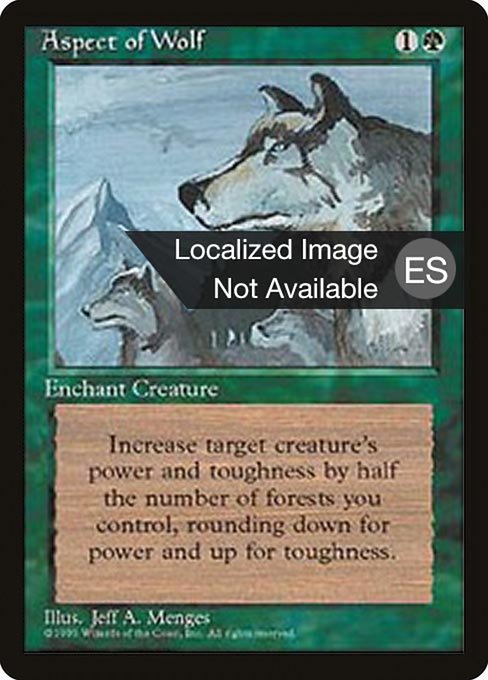 Aspect of Wolf (Fourth Edition Foreign Black Border #233)