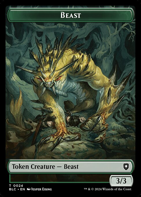 Beast (Bloomburrow Commander Tokens #24)