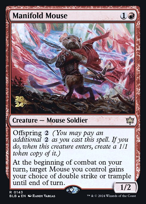 Manifold Mouse (Bloomburrow Promos #143s)