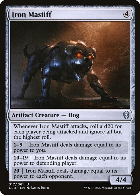 Iron Mastiff (Commander Legends: Battle for Baldur's Gate #317)