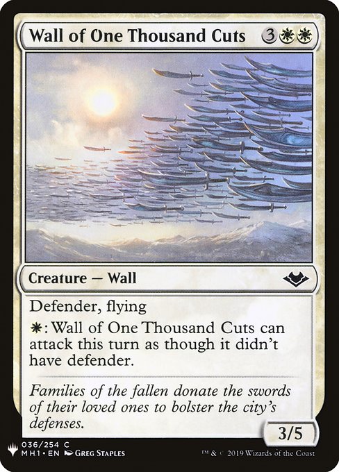 Mur des mille coupures|Wall of One Thousand Cuts
