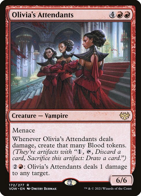 Olivia's Attendants (Innistrad: Crimson Vow #172)