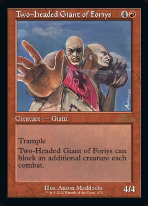 Two-Headed Giant of Foriys (30th Anniversary Edition #472)