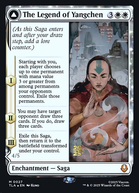 The Legend of Yangchen // Avatar Yangchen magic the gathering card art