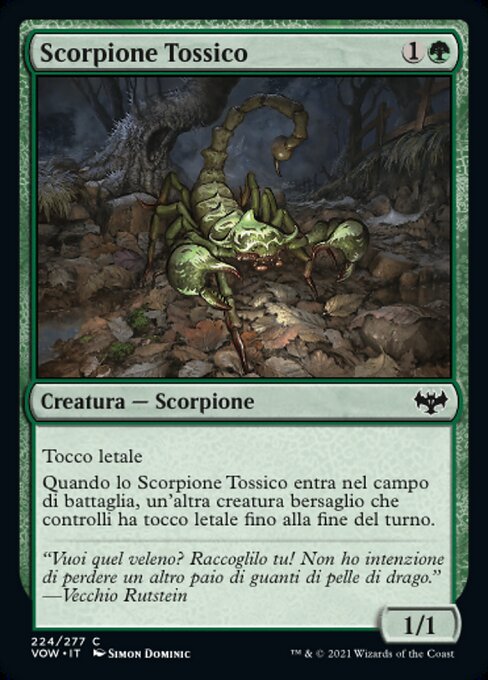 Toxic Scorpion (Innistrad: Crimson Vow #224)