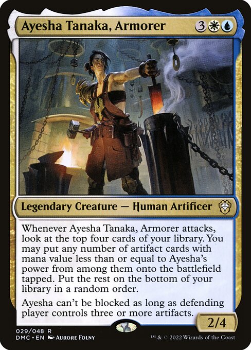 Ayesha Tanaka, Armorer (Dominaria United Commander #29)