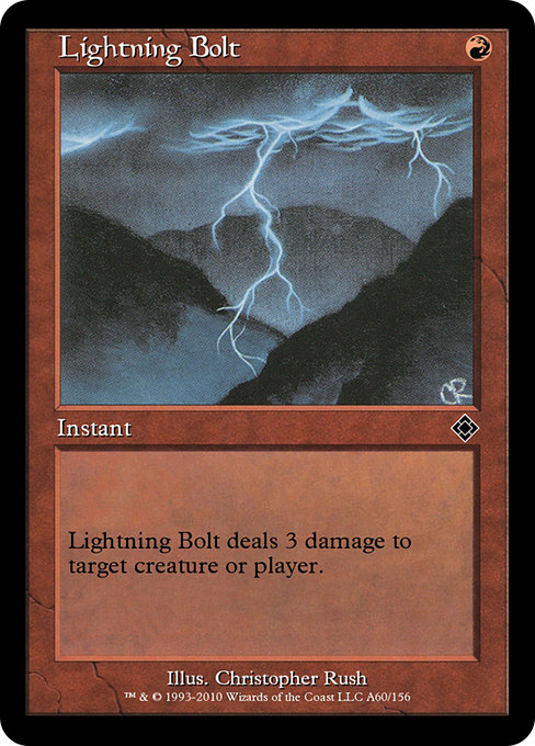 Lightning Bolt (Magic Online Theme Decks #A60)