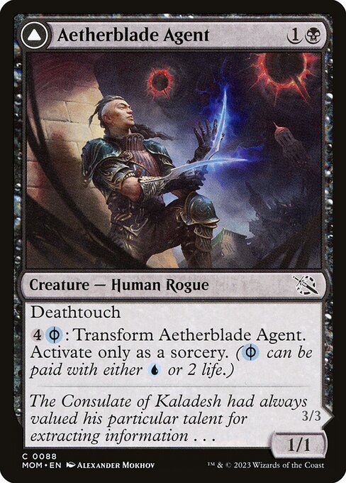 Aetherblade Agent // Gitaxian Mindstinger (March of the Machine #88)