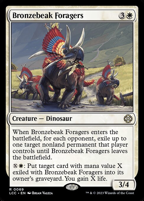 Bronzebeak Foragers (The Lost Caverns of Ixalan Commander #69)