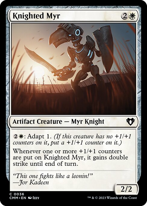 Myr adoubé|Knighted Myr