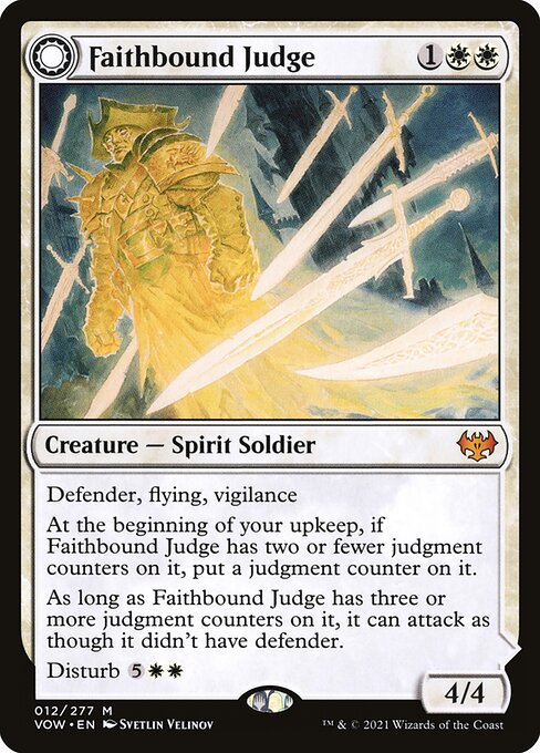 Faithbound Judge // Sinner's Judgment (Innistrad: Crimson Vow #12)