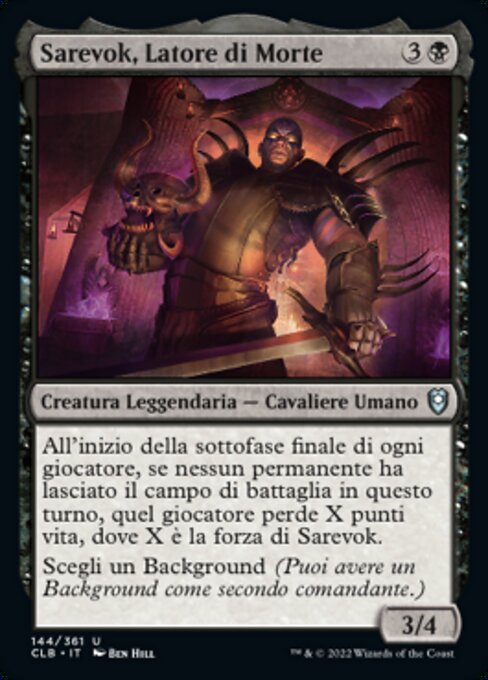 Sarevok, Deathbringer (Commander Legends: Battle for Baldur's Gate #144)
