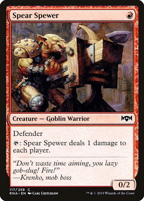 Spear Spewer (Ravnica Allegiance #117)