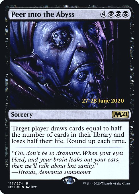 Peer into the Abyss (Core Set 2021 Promos #117s)