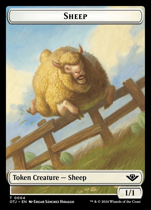 Sheep (Outlaws of Thunder Junction Tokens #4)
