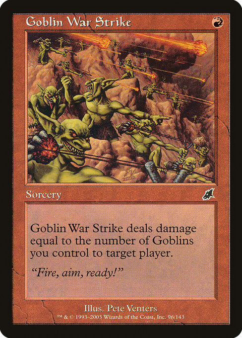 Frappe guerrière des gobelins|Goblin War Strike