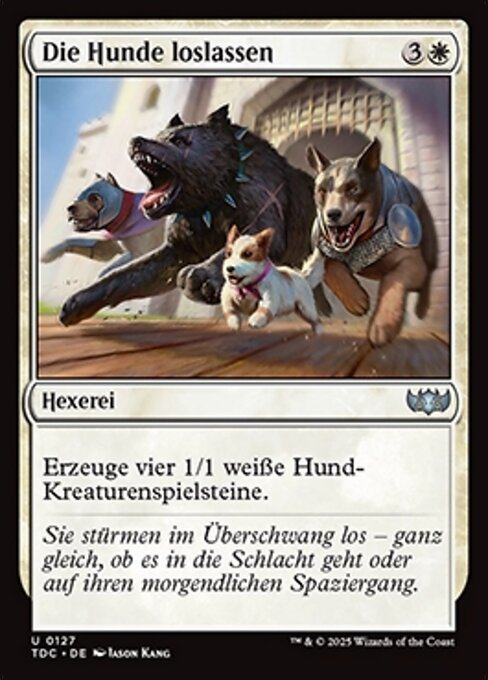 Die Hunde loslassen