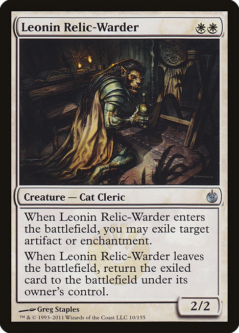 Leonin Relic-Warder (Mirrodin Besieged #10)
