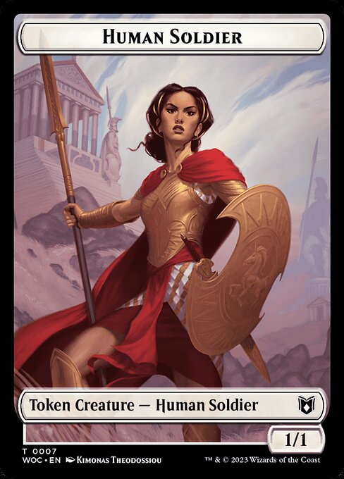 Human Soldier (Wilds of Eldraine Commander Tokens #7)