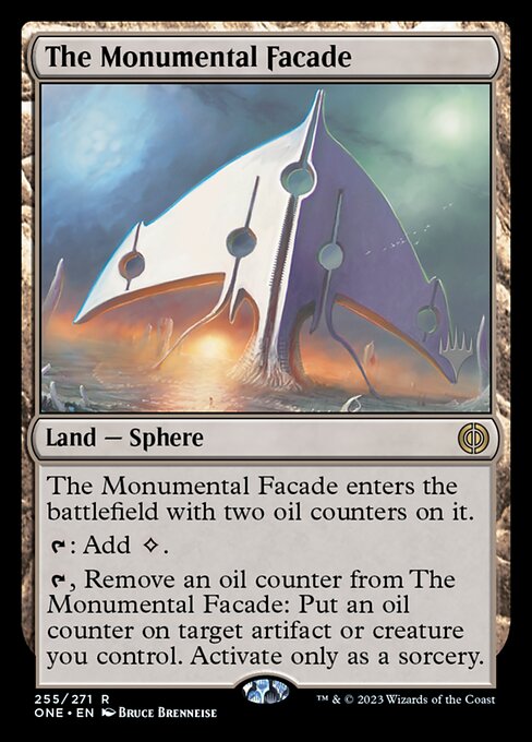 The Monumental Facade (Phyrexia: All Will Be One Promos #255p)