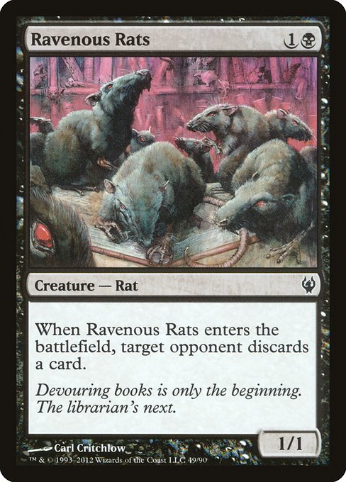 Ravenous Rats (Duel Decks: Izzet vs. Golgari #49)