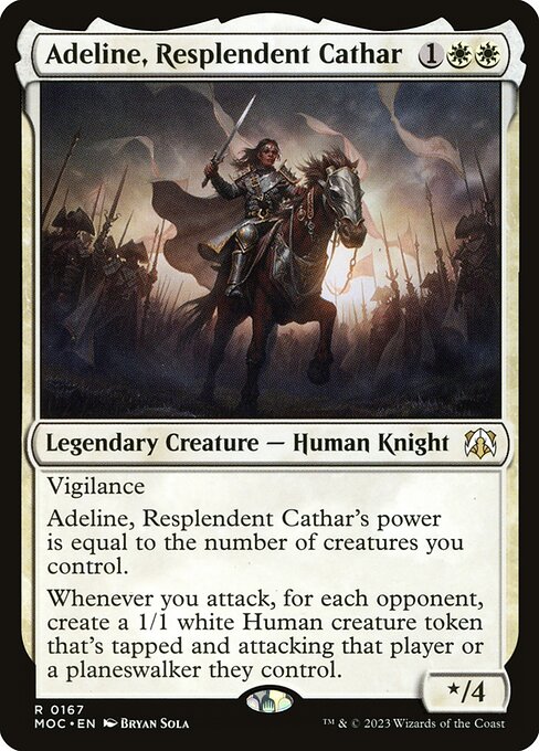 Adeline, Resplendent Cathar (March of the Machine Commander #167)