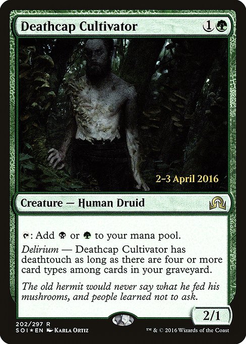 Deathcap Cultivator (Shadows over Innistrad Promos #202s)
